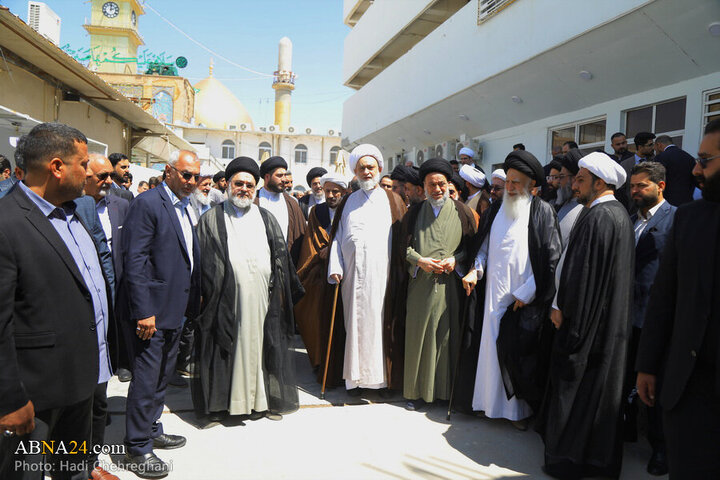 تقرير مصور/ افتتاح حسينية المرحوم آية الله البروجردي (ره) في مدينة سامراء العراقية