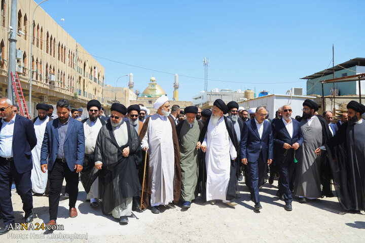 تقرير مصور/ افتتاح حسينية المرحوم آية الله البروجردي (ره) في مدينة سامراء العراقية