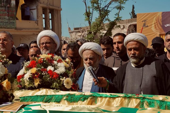 Photos: Funeral ceremony of 2 Hezbollah martyrs held in Al-Khiyam, Lebanon