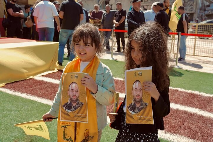 Photos: Funeral ceremony of 2 Hezbollah martyrs held in Al-Khiyam, Lebanon