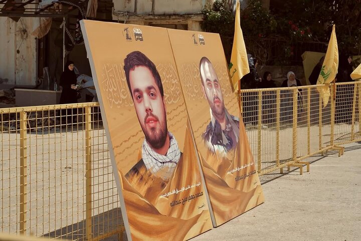 Photos: Funeral ceremony of 2 Hezbollah martyrs held in Al-Khiyam, Lebanon