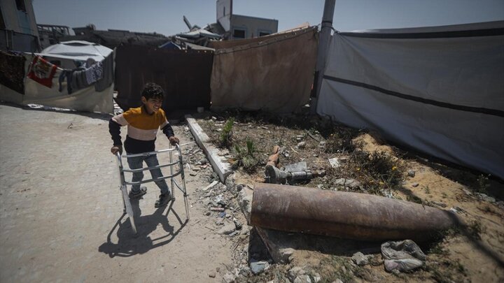 تقرير مصور/ مخلفات حربية للكيان الصهيوني في غزة تهديد أرواح المدنيين