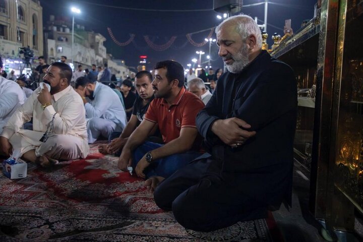 مراسيم رفع راية الحزن بذكرى شهادة الإمام الصادق (عليه السلام) في كربلاء المقدسة