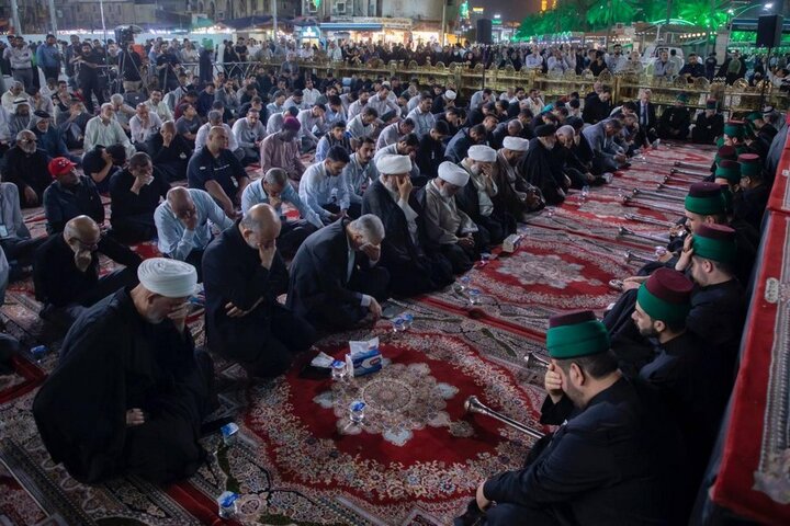 مراسيم رفع راية الحزن بذكرى شهادة الإمام الصادق (عليه السلام) في كربلاء المقدسة