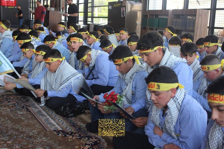 Rapora Wêneyên |Bi sedan xwendekarên Lubnanî çûn ser gora şehîd Hesen Nesrullah