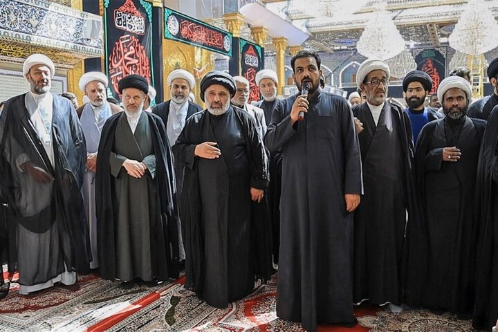 تنظيم موكب عزاء لطلبة العلوم الدينية في كربلاء بذكرى شهادة الإمام الصادق (ع)