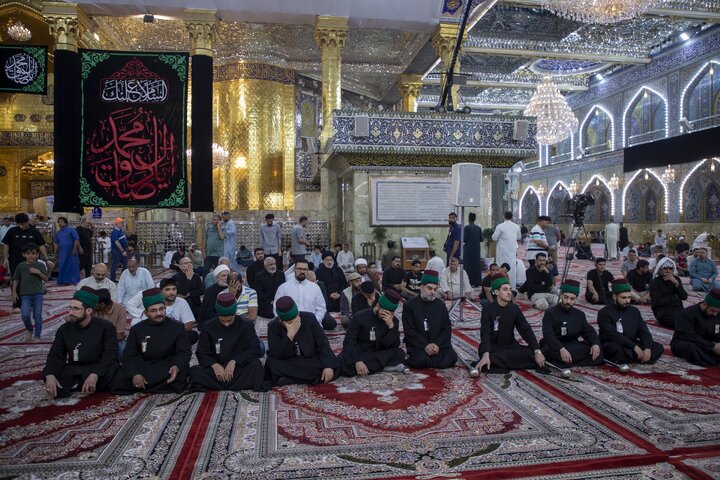 تقرير مصور/ العتبة العباسية المقدسة تقيم برنامج عزائي بذكرى شهادة الإمام جعفر الصادق (ع)