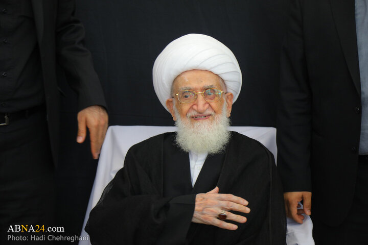 عزاداری شهادت امام صادق با حضور آیت الله نوری همدانی