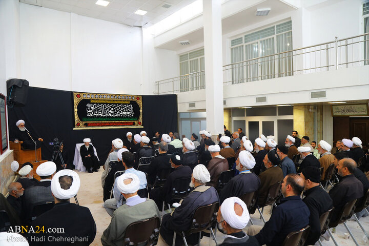 عزاداری شهادت امام صادق با حضور آیت الله نوری همدانی