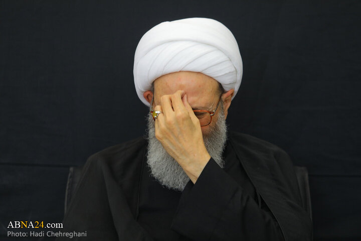 عزاداری شهادت امام صادق با حضور آیت الله نوری همدانی