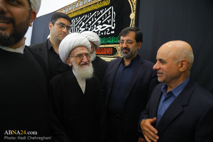 عزاداری شهادت امام صادق با حضور آیت الله نوری همدانی