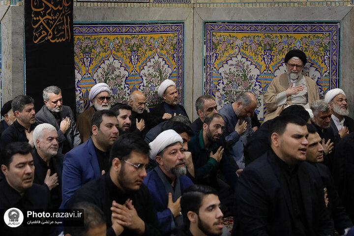 تقرير مصور/ مجلس عزاء بمناسبة ذكرى استشهاد الإمام الصادق (ع) برعاية متولي العتبة الرضوية المقدسة