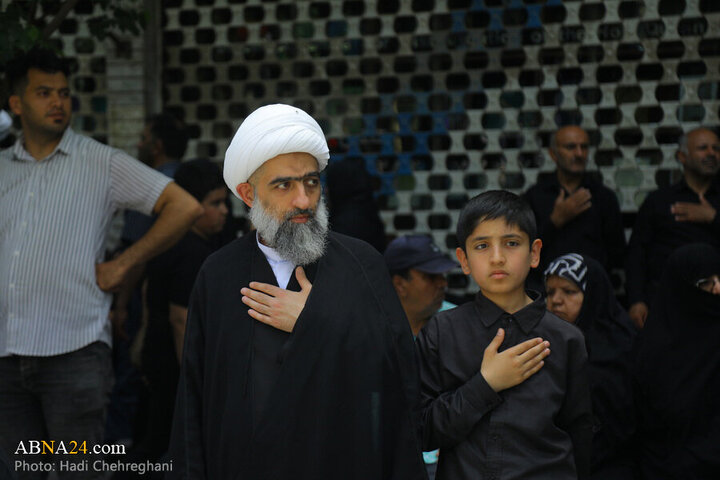 Photos: Grand Ayatollah Vahid Khorasani attend Imam Sadiq mourning procession