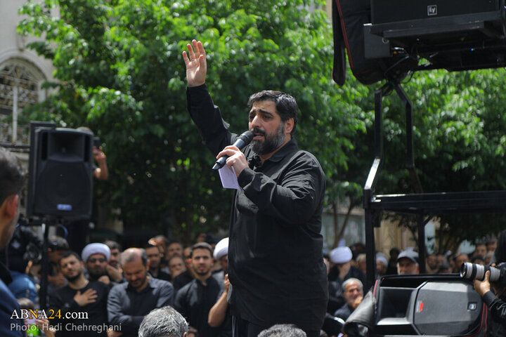 Photos: Grand Ayatollah Vahid Khorasani attend Imam Sadiq mourning procession