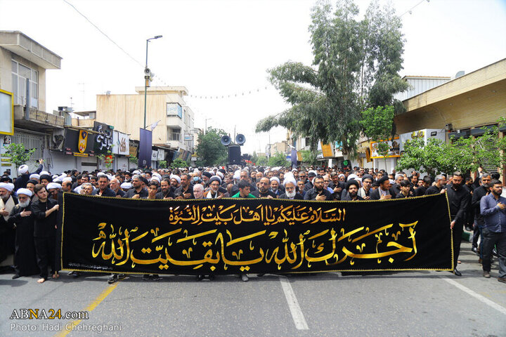 Photos: Grand Ayatollah Vahid Khorasani attend Imam Sadiq mourning procession