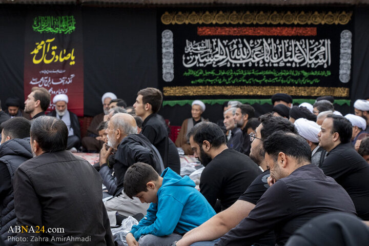 تقرير مصور/ مجلس عزاء شهادة الامام الصادق(ع) في الحوزة العلمية للسيد "عبد العظيم"(ع) في "ري"