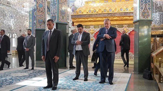 رئیس دستگاه اطلاعاتی عراق، حرم مطهر حضرت زینب(س) را زیارت کرد + تصاویر