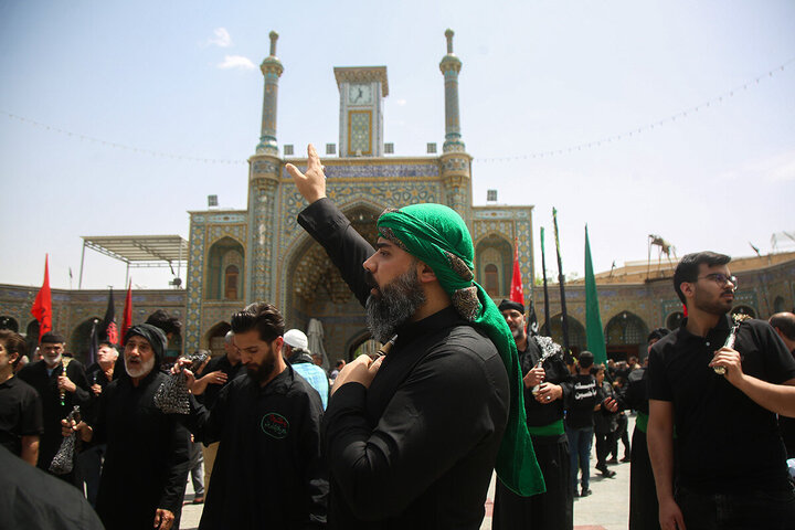 Photos: Imam Sadiq mourning processions held at Hazrat Masoumeh holy shrine