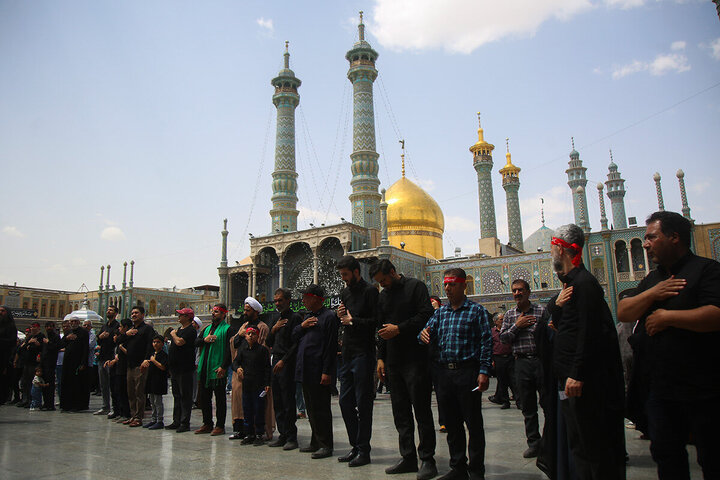 Photos: Imam Sadiq mourning processions held at Hazrat Masoumeh holy shrine