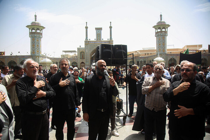 Photos: Imam Sadiq mourning processions held at Hazrat Masoumeh holy shrine