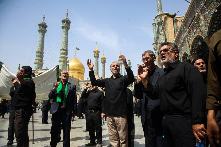 Photos: Imam Sadiq mourning processions held at Hazrat Masoumeh holy shrine
