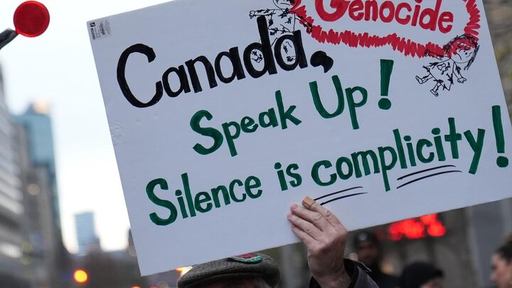 راهپیمایی حامیان مردم مظلوم غزه در شهر تورنتو کانادا