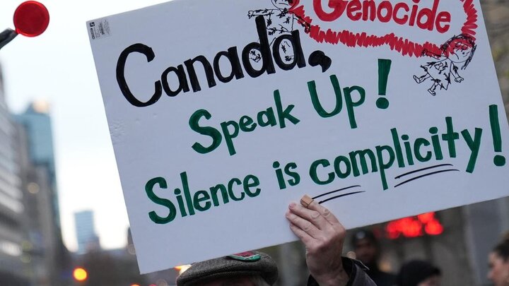 【Foto noticia】Marcha en apoyo al pueblo de Gaza en la ciudad de Toronto, Canadá