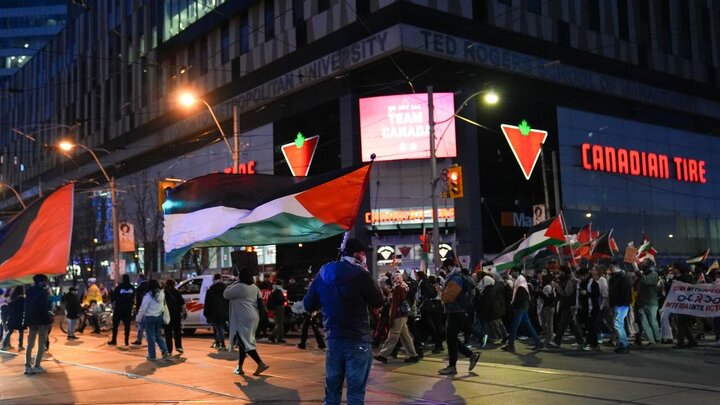 【Foto noticia】Marcha en apoyo al pueblo de Gaza en la ciudad de Toronto, Canadá