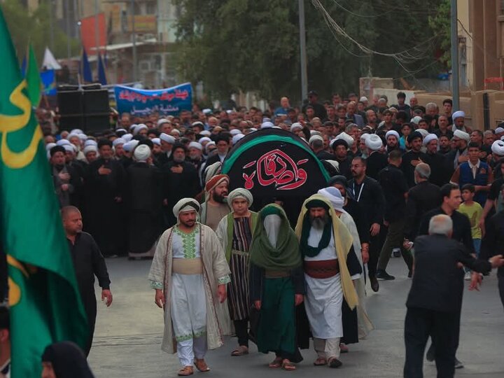تشييع رمزي لنعش الإمام الصادق (ع) في الكاظمية المقدسة
