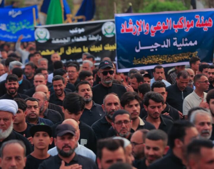 تشييع رمزي لنعش الإمام الصادق (ع) في الكاظمية المقدسة
