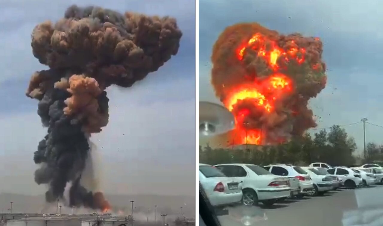 ویدیویی واضح از لحظه انفجار دوم در بندر شهید رجایی