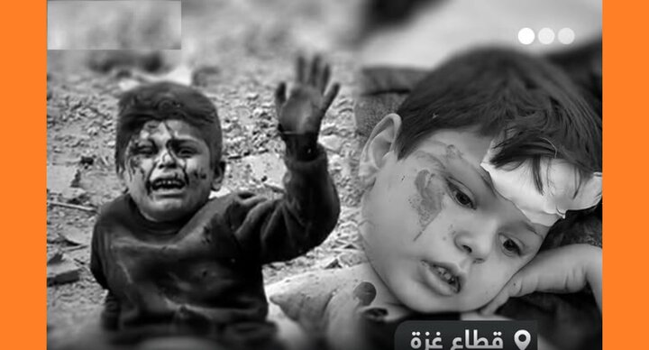 Јаралы фәләстинли ушағын шок ҝөрүнтүсү \ Јәһуди фашизиминин вәһшилији \ Видео