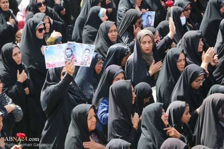 Photos: Funeral ceremony of unknown martyr held in Falavarjan, Isfahan