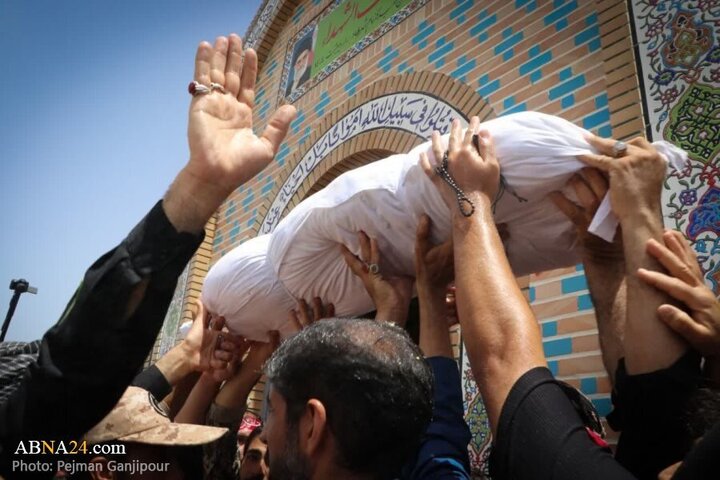 Photos: Funeral ceremony of unknown martyr held in Falavarjan, Isfahan