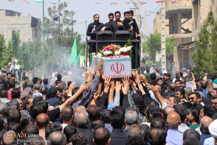 Photos: Funeral ceremony of unknown martyr held in Falavarjan, Isfahan