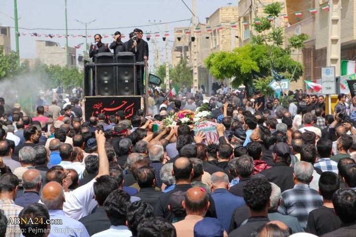 Photos: Funeral ceremony of unknown martyr held in Falavarjan, Isfahan
