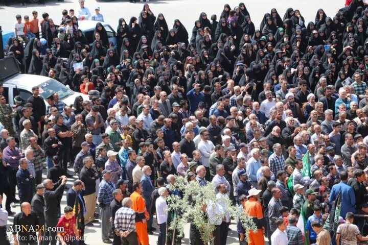 Photos: Funeral ceremony of unknown martyr held in Falavarjan, Isfahan