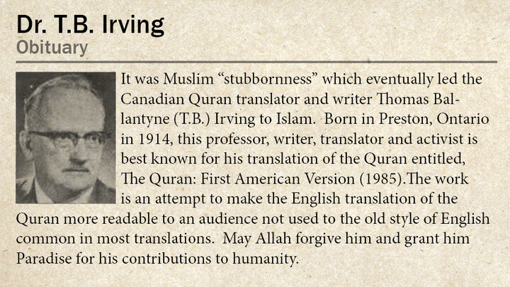 Irving's American version marks a milestone in Quran translation history