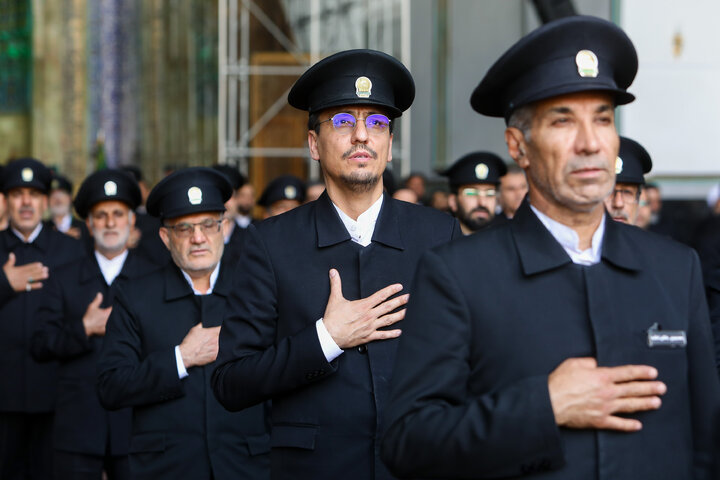 آئین اذن اعزام کاروان های زیر سایه خورشید در حرم مطهر رضوی