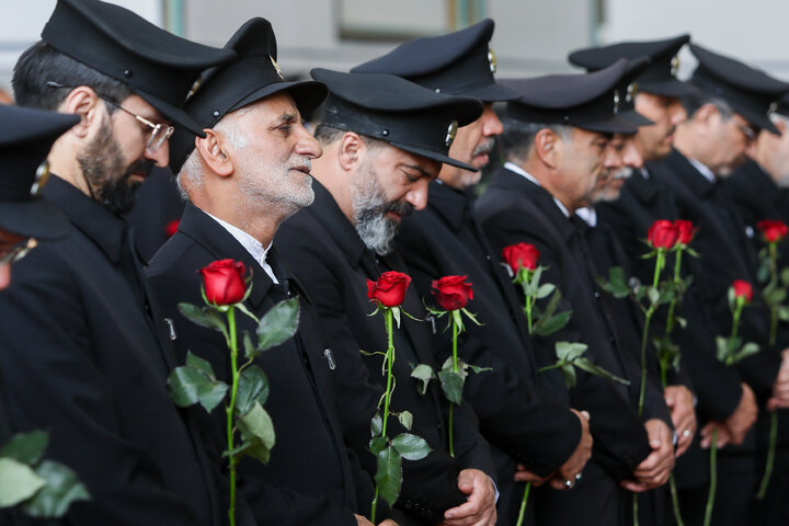 آئین اذن اعزام کاروان های زیر سایه خورشید در حرم مطهر رضوی