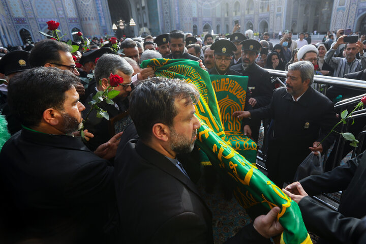 آئین اذن اعزام کاروان های زیر سایه خورشید در حرم مطهر رضوی