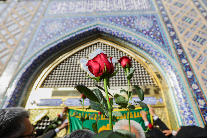 آئین اذن اعزام کاروان های زیر سایه خورشید در حرم مطهر رضوی