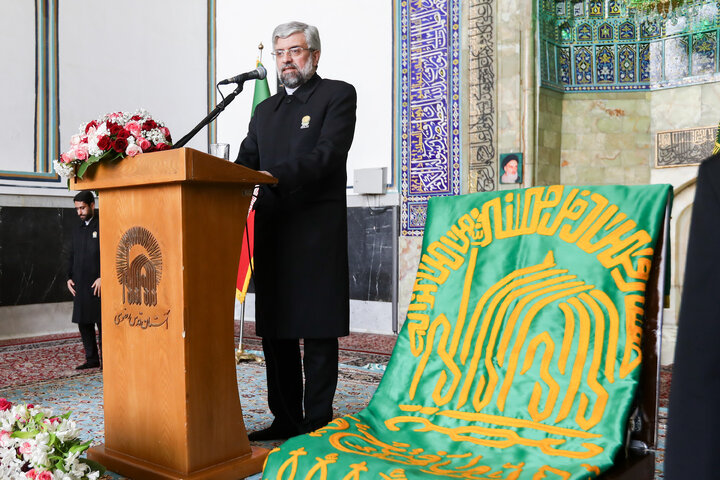 آئین اذن اعزام کاروان های زیر سایه خورشید در حرم مطهر رضوی