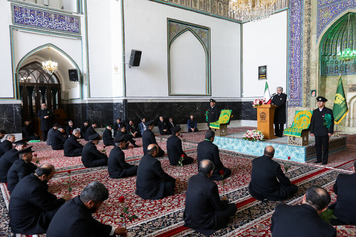 آئین اذن اعزام کاروان های زیر سایه خورشید در حرم مطهر رضوی