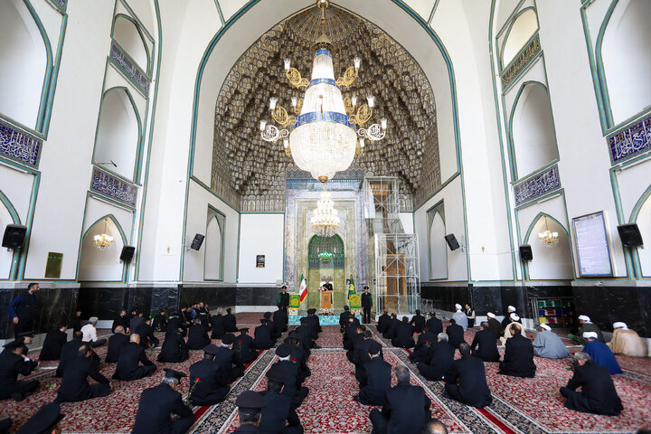 آئین اذن اعزام کاروان های زیر سایه خورشید در حرم مطهر رضوی