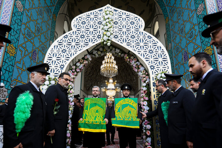 آئین اذن اعزام کاروان های زیر سایه خورشید در حرم مطهر رضوی