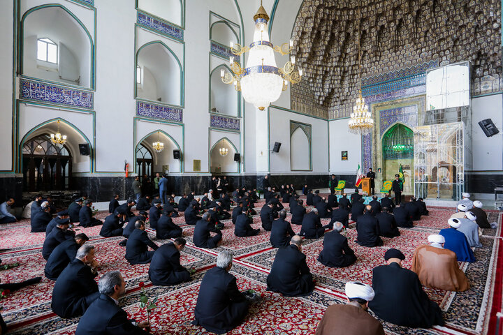 آئین اذن اعزام کاروان های زیر سایه خورشید در حرم مطهر رضوی