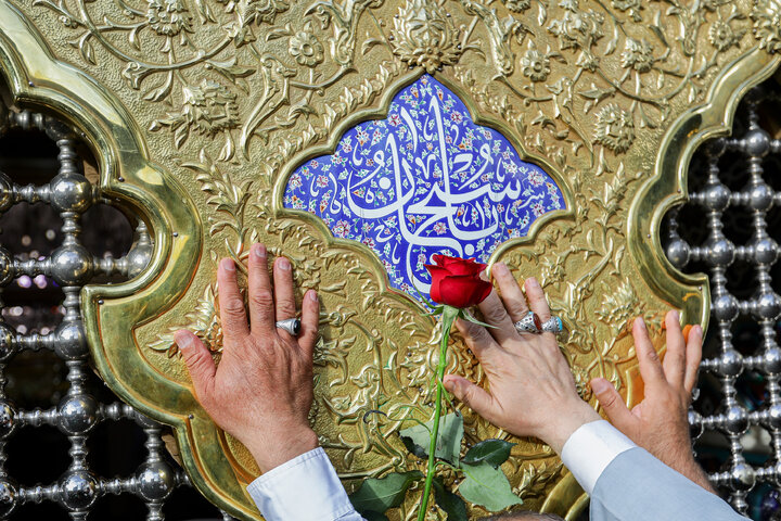 آئین اذن اعزام کاروان های زیر سایه خورشید در حرم مطهر رضوی