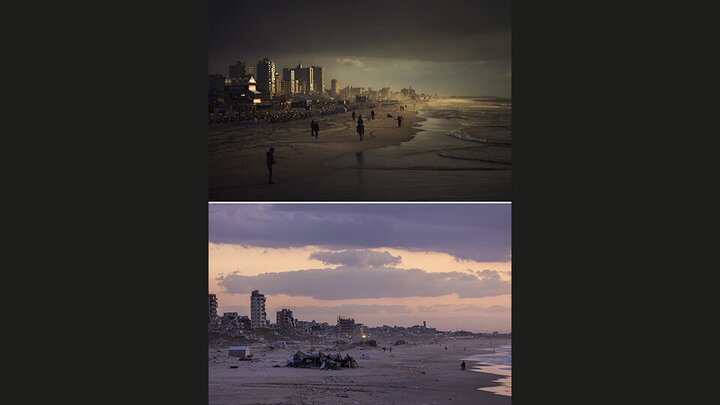 Photos: Images from before and after destruction of Gaza