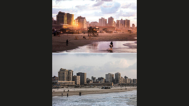 Photos: Images from before and after destruction of Gaza